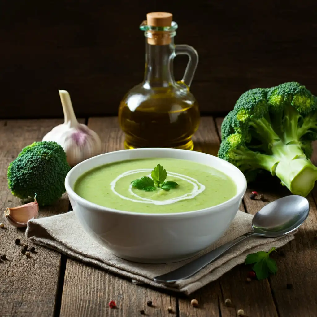 شوربة البروكلي بالكريمة